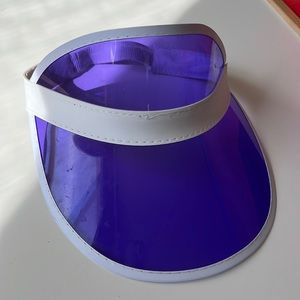 Purple transparent visor
